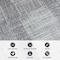 World Rug Gallery Contemporary Distressed Boxes Weather Resistant Indoor/Outdoor Runner Rug 2' x 7' Gray 4032GRAY2X7 - alternate 3